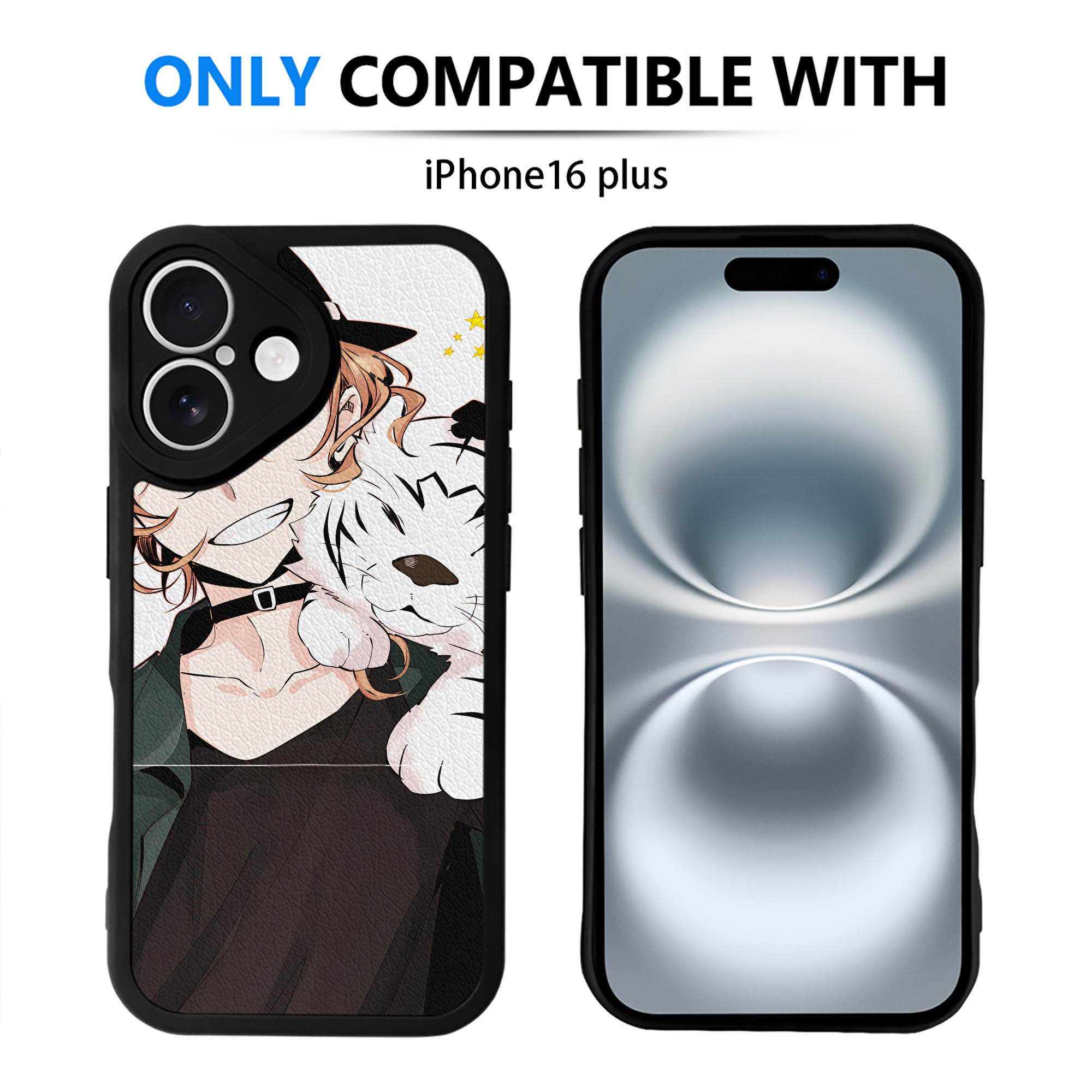 （画像用） 文豪ストレイドッグス Bungo Stray Dogs 【iPhone 16シリーズ対応】シリコンスマホケース（レザー調） 材質：シリコン